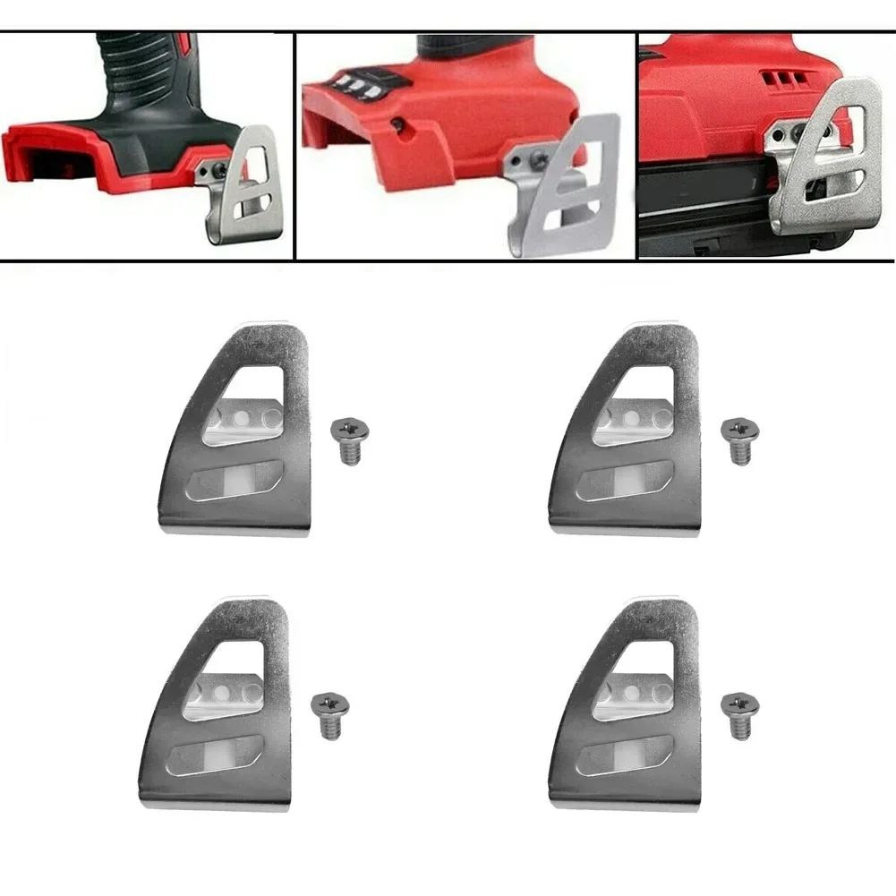 4Pcs Belt Clip Hooks With Screws For 18V 2604-22CT 2604-20 2604-22 Hammer Drill Drive Impact Wrench Power Tool