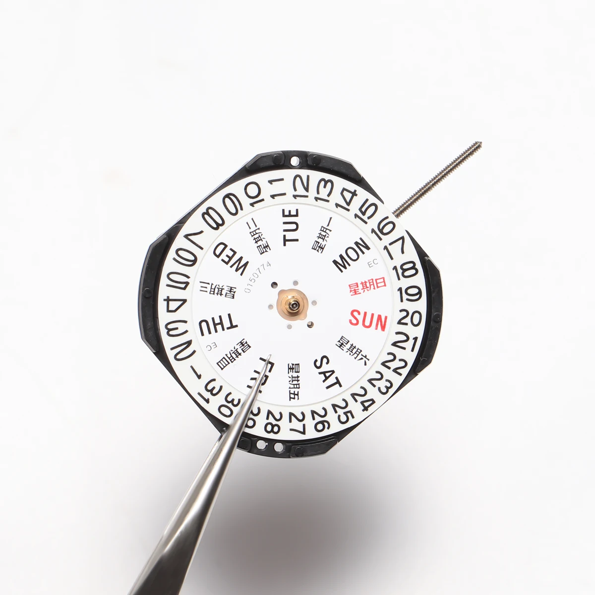 VX43 Movement VX43e Movement Japan Watch Movement VX43e-3 With Day-Date Display Japan Movement China And English view 3