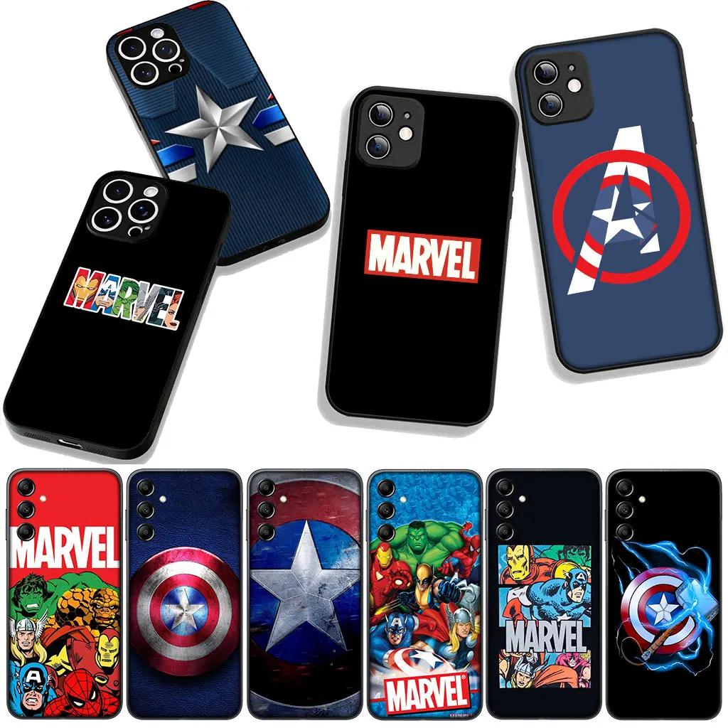 Чехол с изображением супергероя Marvel Captain America Shield для Motorola Moto G04 G13 G14 G22 G23 G32 G34 G35 G82 G84 G53 G72 E14 E15 E13