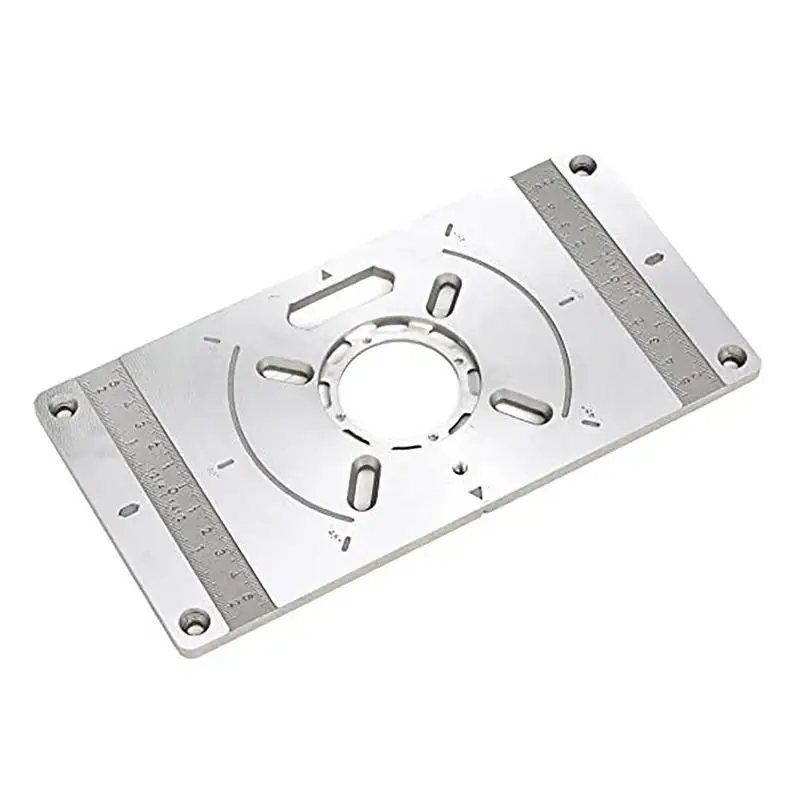 Router Table Insert Plate Router Tools For Woodworking Anti-rust Aluminum Alloy Trim Router Table Plate Trimming Router Plate