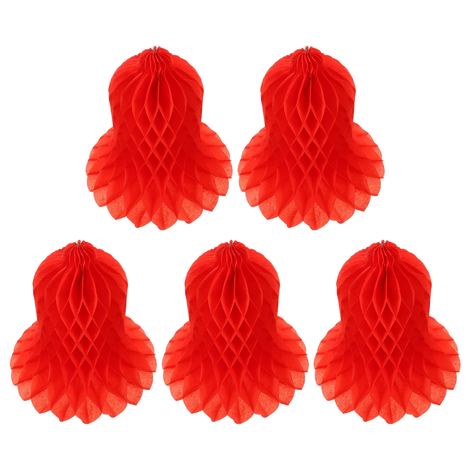 

5pcs Bells Hanging Decorative Party Home Pendant Ornament Shop Background Suspension Decoration Ceiling Wall Window Use Party