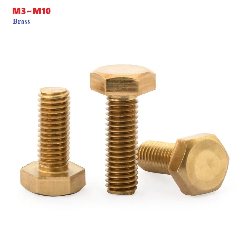 

Hexagon Socket Set Screws Copper Brass Hexagon Head Bolts M3 M4 M5 M6 M8 M10