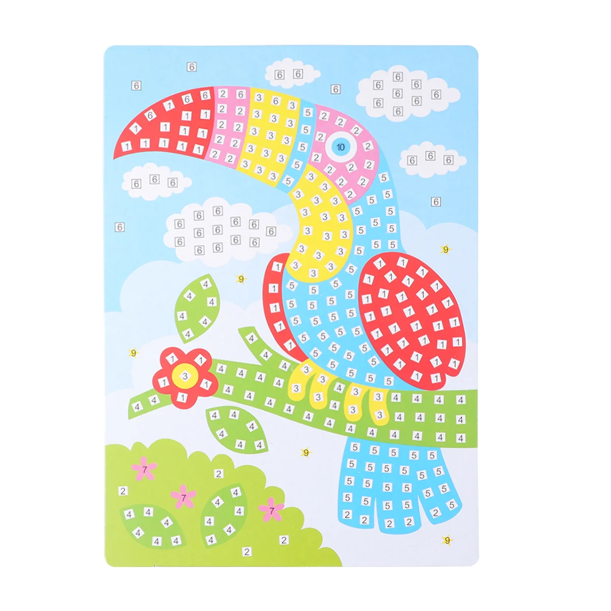 

Mosaic Stickers Pinup Picture Craft Materials Kids Handmade Diy Painting Number