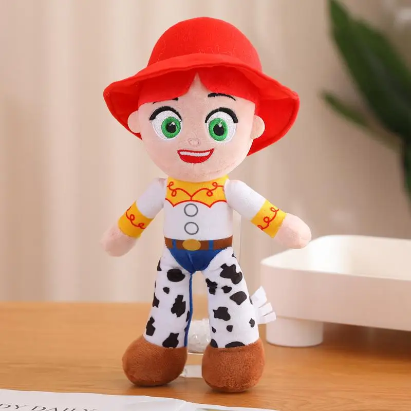 Toy Story Simpatica bambola di peluche Woody Jessie Cartoon peluche Zaino Decorazione Ciondolo di peluche Regalo di Natale
