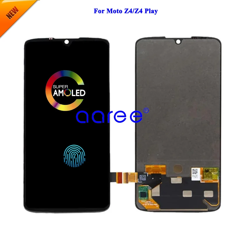 AMOLED LCD Screen Display For Moto Z4 LCD Display For Moto Z4 Play LCD Display Screen Touch Digitizer Assembly