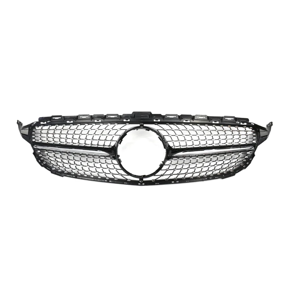 

Grille Racing Grill For Mercedes-Benz C Class W205 2015-2018 Years Modification Sport Style Auto Accessories Car Front Bumper