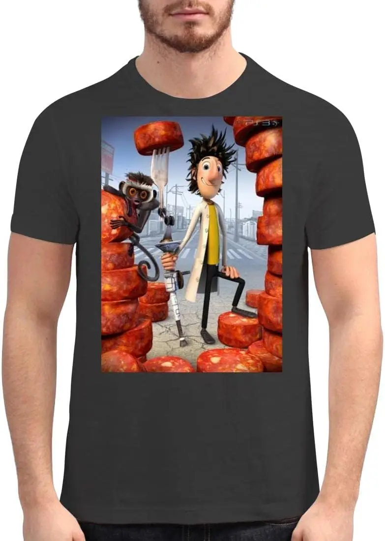 

Fashion style - Harding Industries Cloudy with A Chance of Meatballs - Men's Soft Graphic T-Shirt HAI #G317529