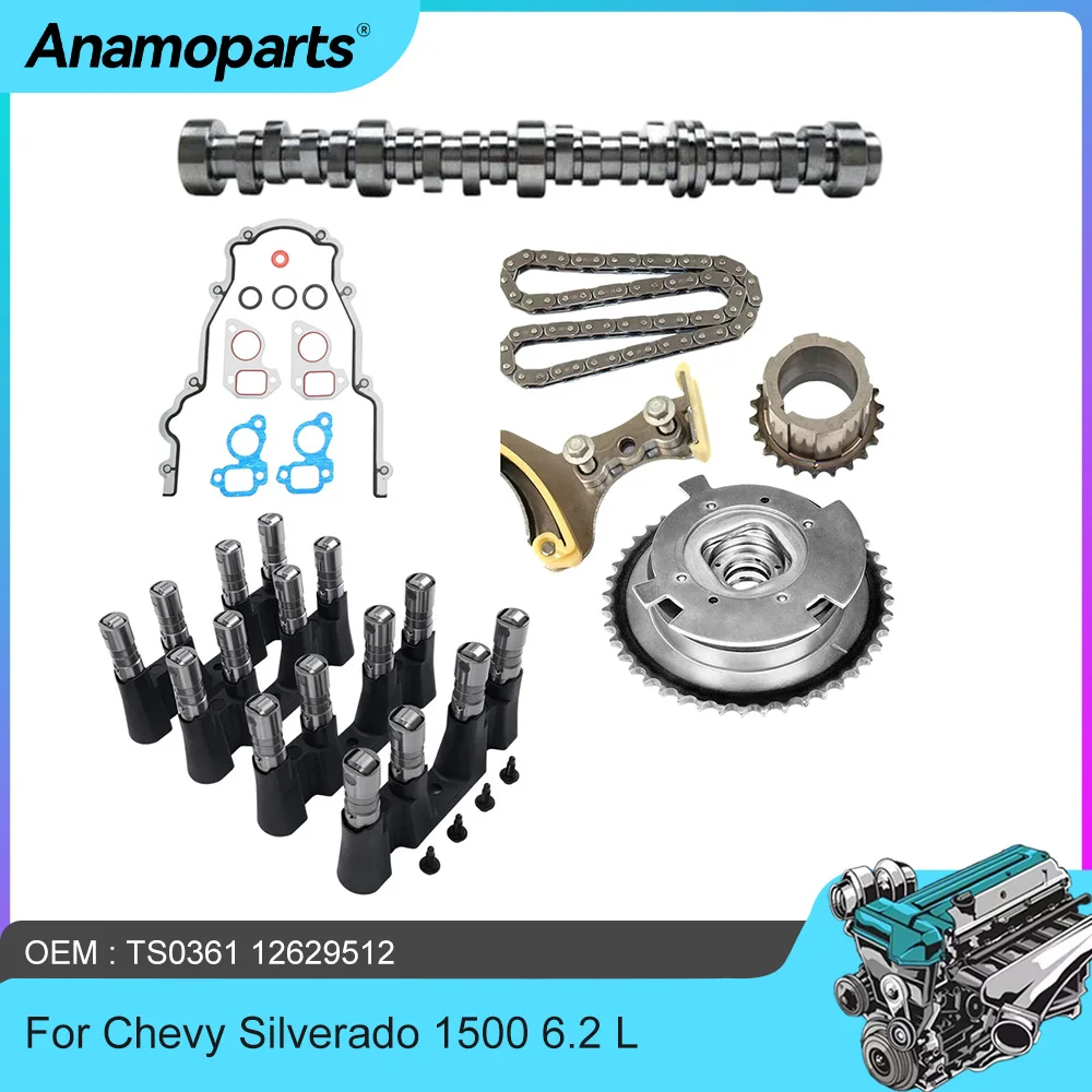 Enging Parts Camshaft AFM Valve Lifter Guide Trays Timing Chain VVT Kit Fit 6.2 L V8 Gas For Gen V L86 LT1 Chevrolet GMC 6.2L
