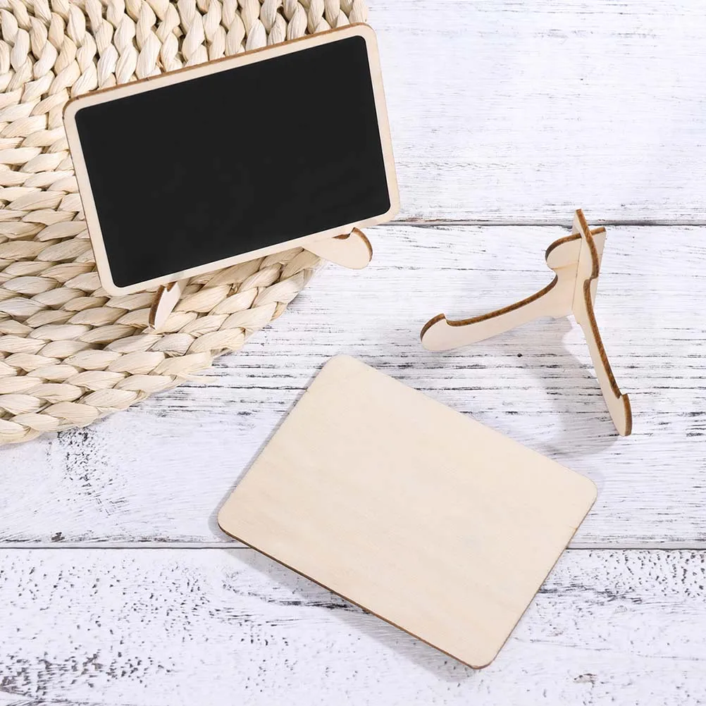

12pcs Mini Chalkboard Signs Wood Blackboard Price Tag Decor Vertical Bamboo Office Home Party Wedding Buffet Labels