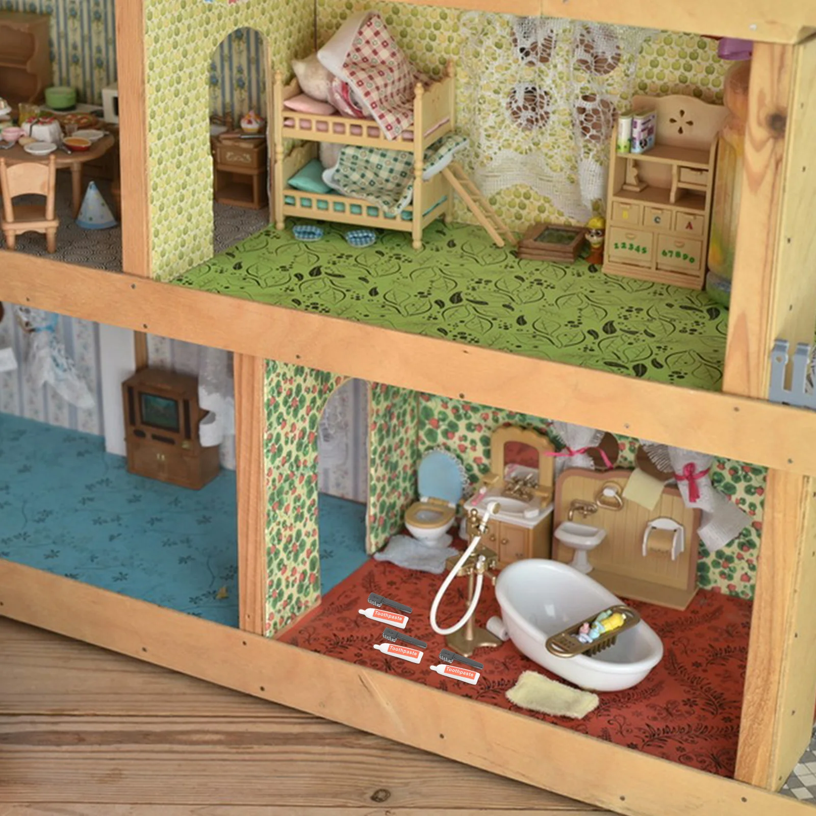 

10Pcs Toothbrush Toothpaste Set Resin Charms for DIY Crafts Accessories Mini House Decor Phone Case Ornament Keychain