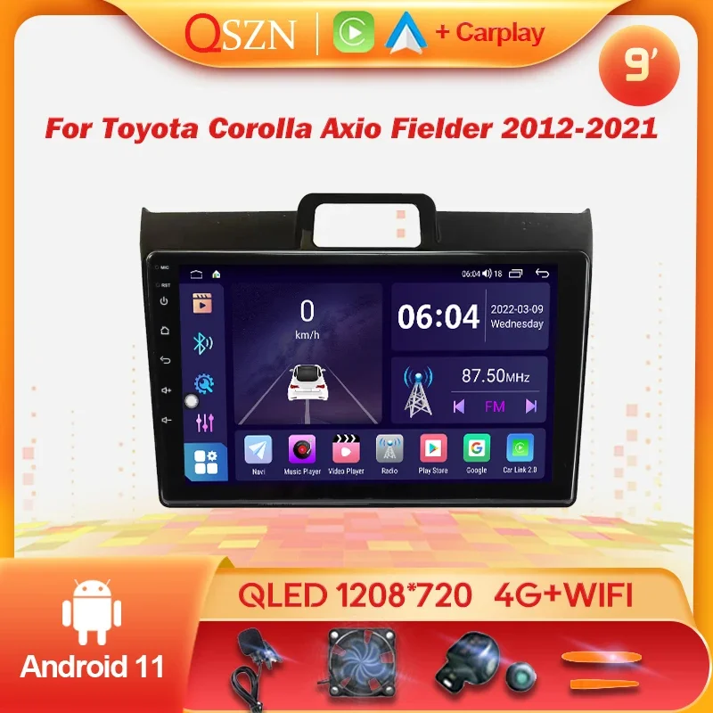 

Android 12 Car Radio For Toyota Corolla Axio 2 Fielder 3 E160 2012-2021 2Din GPS WIFI 4G Multimedia Video Player Carplay Stereo