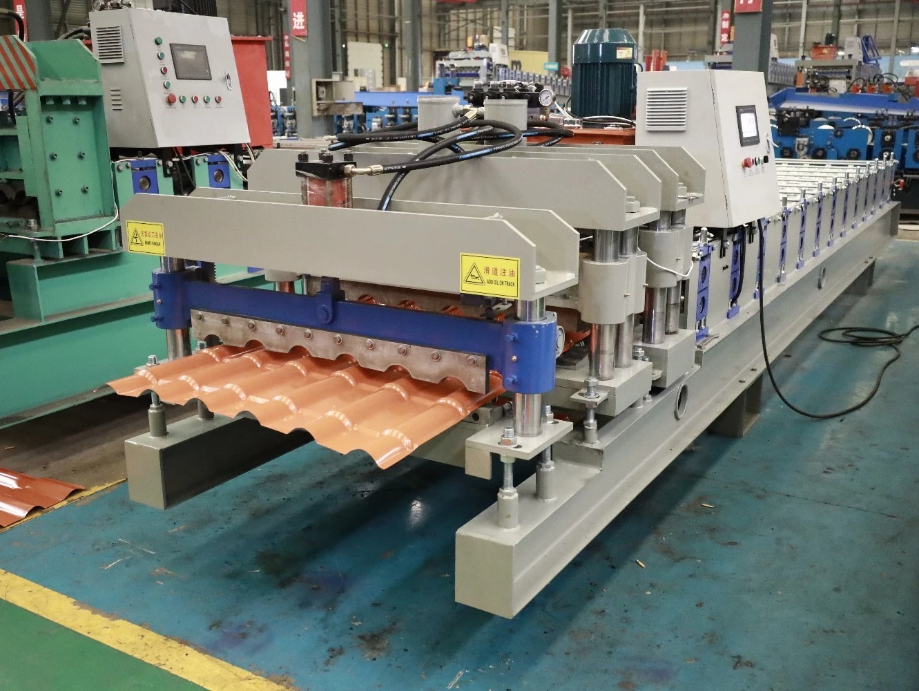 Hot Selling Metal Glazed Tile Roll Forming Machine High Efficiency Roof Tile Making Machinery with Motor Popular in Africa