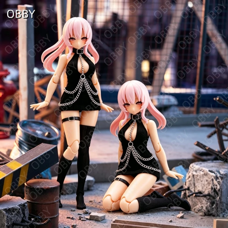 SNAIL SHELL Spice Girl Goth Punk Dress For 1/12 romankey figure figma shf TBL ANT Mecha Girl Azone 1/12 picco neemo Doll Clothes