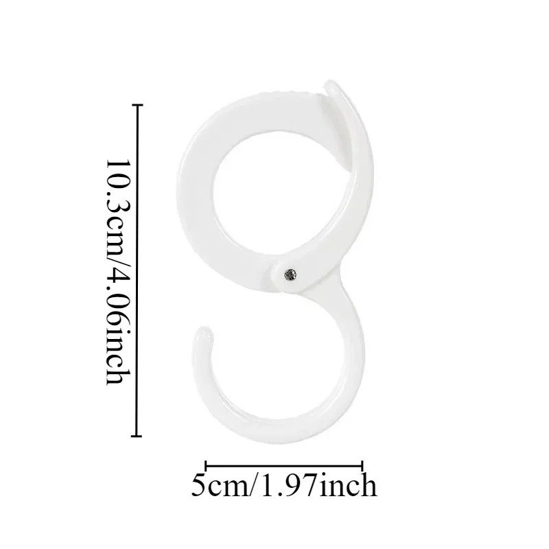 10PCS S Hook Card Hooks for Home Punch Light Closet Kitchen Organizer Bathroom Storage Durable Space Saving Multi-Purpose Hooks view 6