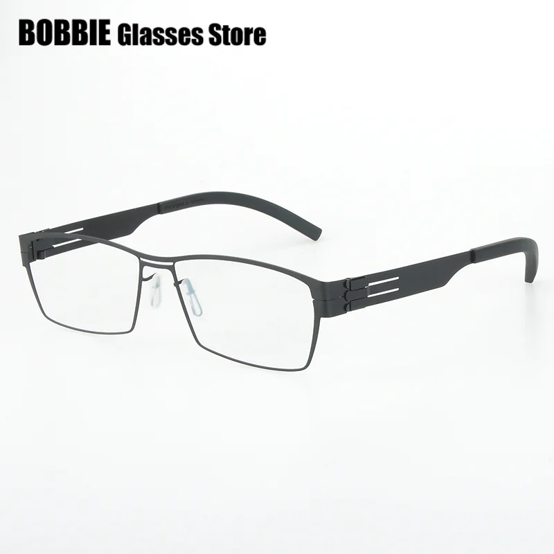 Germany Classic Business Titanium Glasses Frame Men Optical Prescription Eyeglasses Myopia Square Eyewear Fashion Lawyer Elite