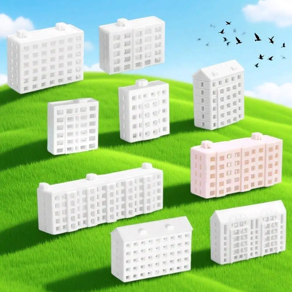 Symulacja Miniaturowa Architektura Budynku ABS Plastikowe Domki Zabawki do Modelowania DIY/Mikro Piaskownica Krajobraz/Diorama 1 szt.