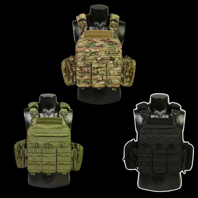 Quick Break Camo Molle Quick Release Light Weight Polyester Oxford Training Equipment Plate Carrier Tactical Vest CS equipment