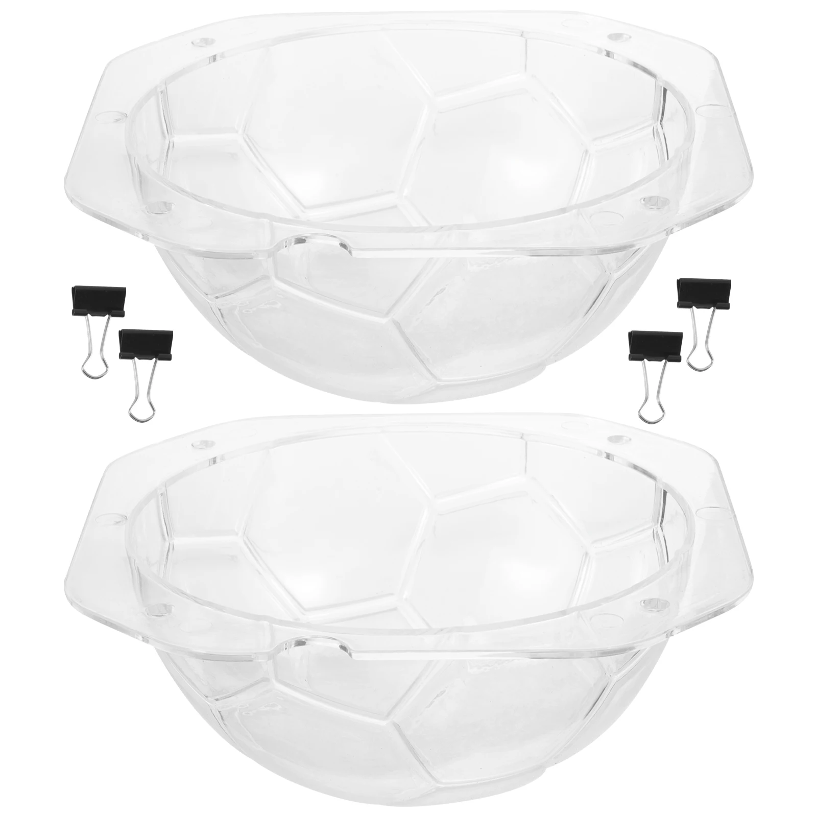 

2Pcs 3D Football Chocolate Molds Plastic Creative Baking Tool for DIY Cakes Cookies Candy Nonstick Easy Demold