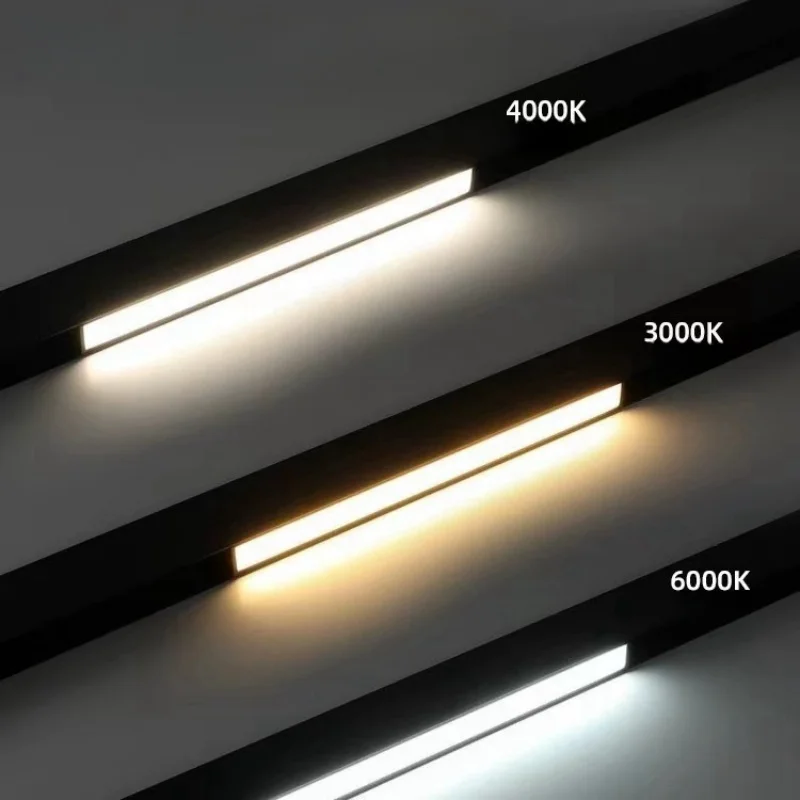 Imagem -04 - Holofote Embutido Led 6w 12w 18w 24w Luz de Pista Magnética Grade Dobrável Holofote de Teto Luz Interna Dc48v