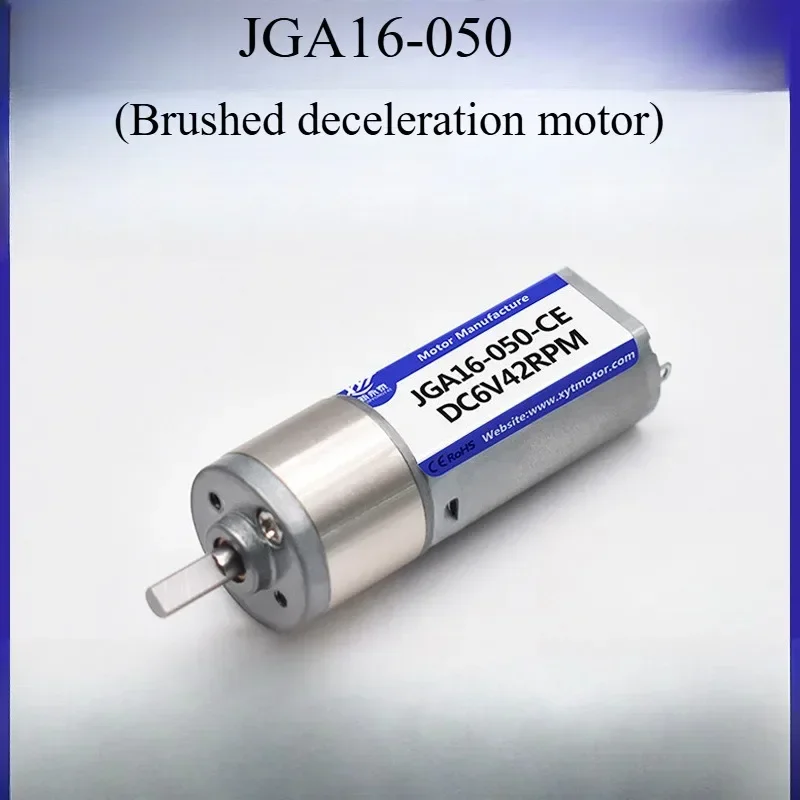 DC 6V 12V permanent magnet gear motor 12-923RPM CW CCW gearbox motor JGA16-050 DIY electric engine parts.