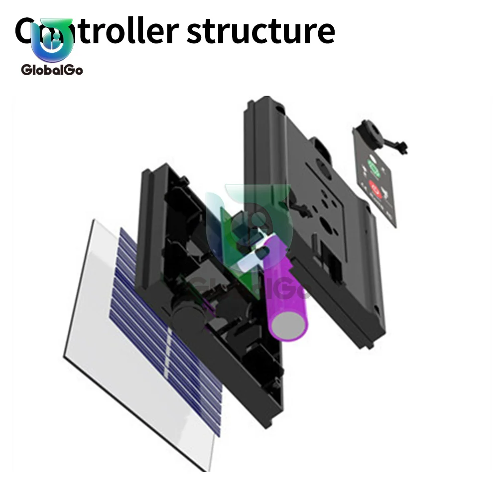 Solar Panel With 8 Flash Modes Remote Controller Male and Female Connect for 4.5V 5V 24V LED Light String Brightness DIM Timer