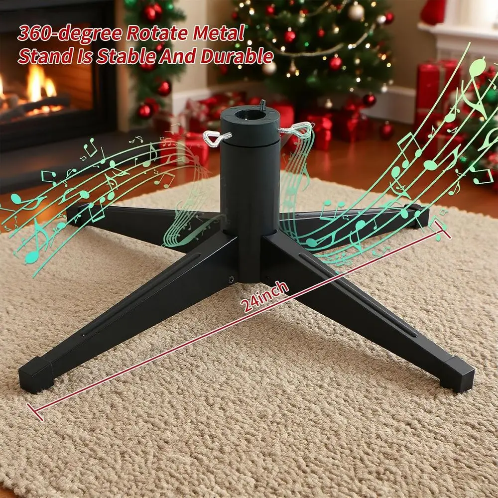 شجرة عيد الميلاد مضاءة مسبقًا بطول 6.5 قدم مع موسيقى، 340 مصباح LED باللون الأبيض الدافئ ومتعددة الألوان، 1036 نصائح فرعية من البولي إيثيلين والPVC، جهاز تحكم عن بعد #5