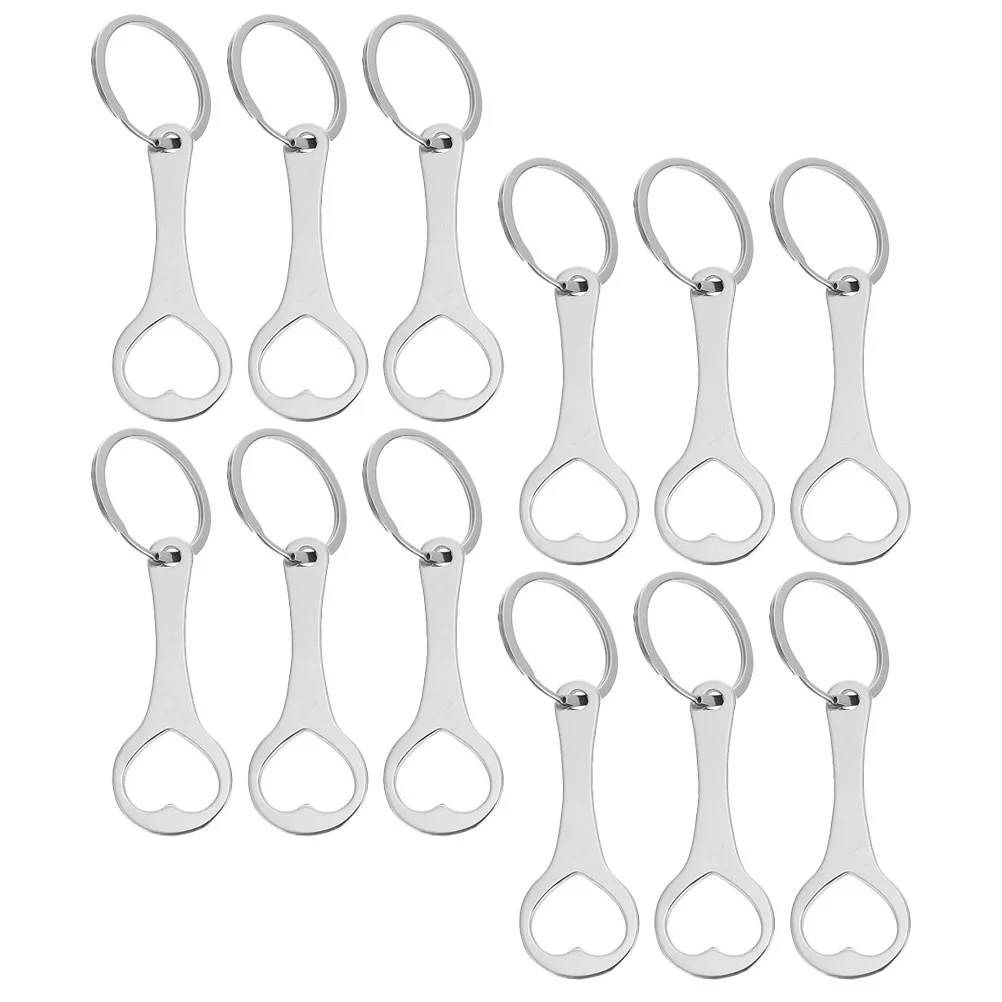 

12 Pcs Cart Token Grocery Coin Keychain Locking Carabiner Portable Shopping Carts Trolley Tokens Supplies Pendant