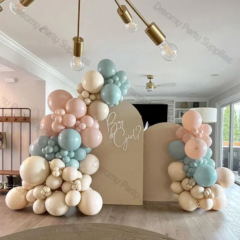 

Balloons Garland Arch Kit Boy Girl Gender Reveal Baby Shower Birthday Christening Baptism Sex Revelation Bride To Be Party Decor