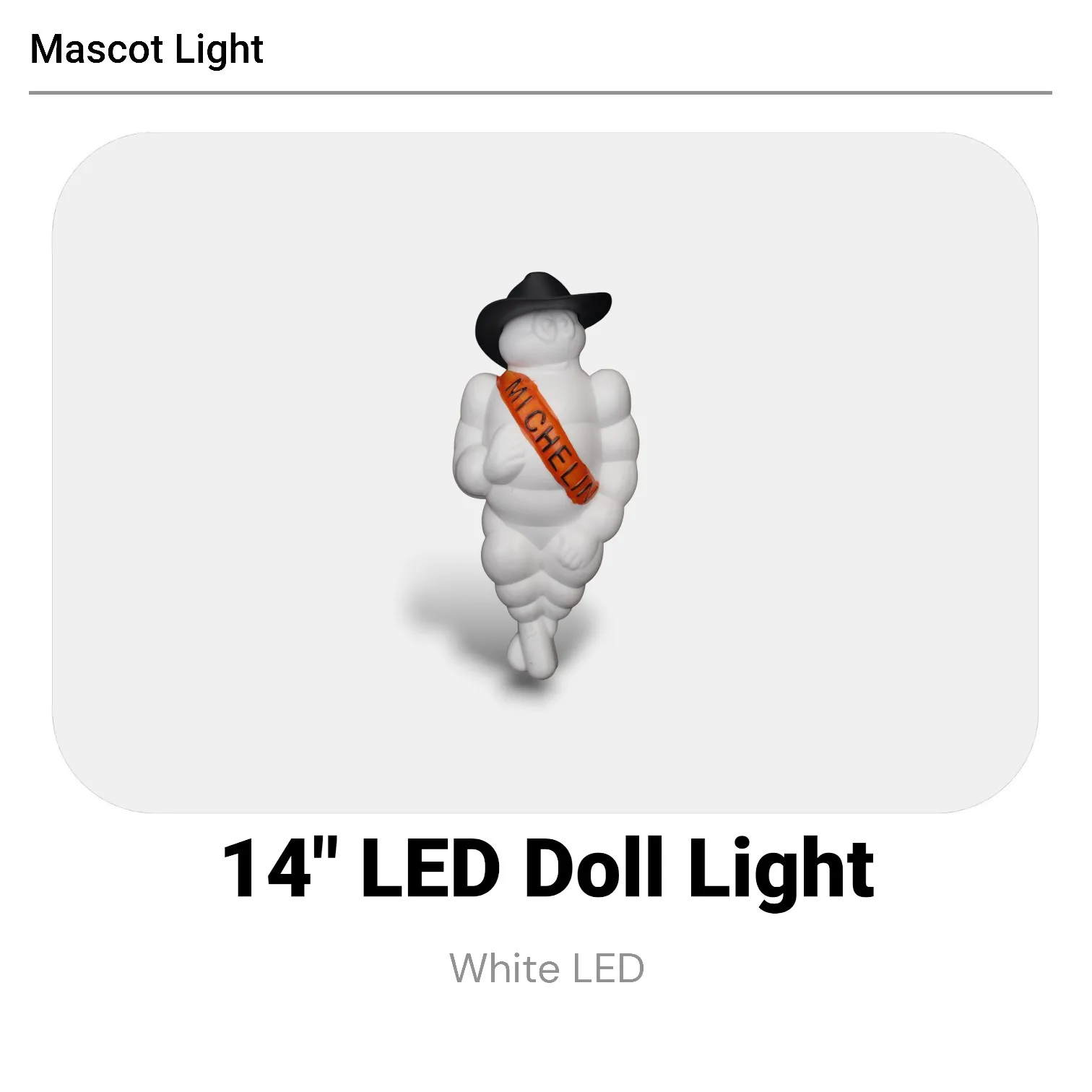 Pair New Man Mascot Doll Light 14