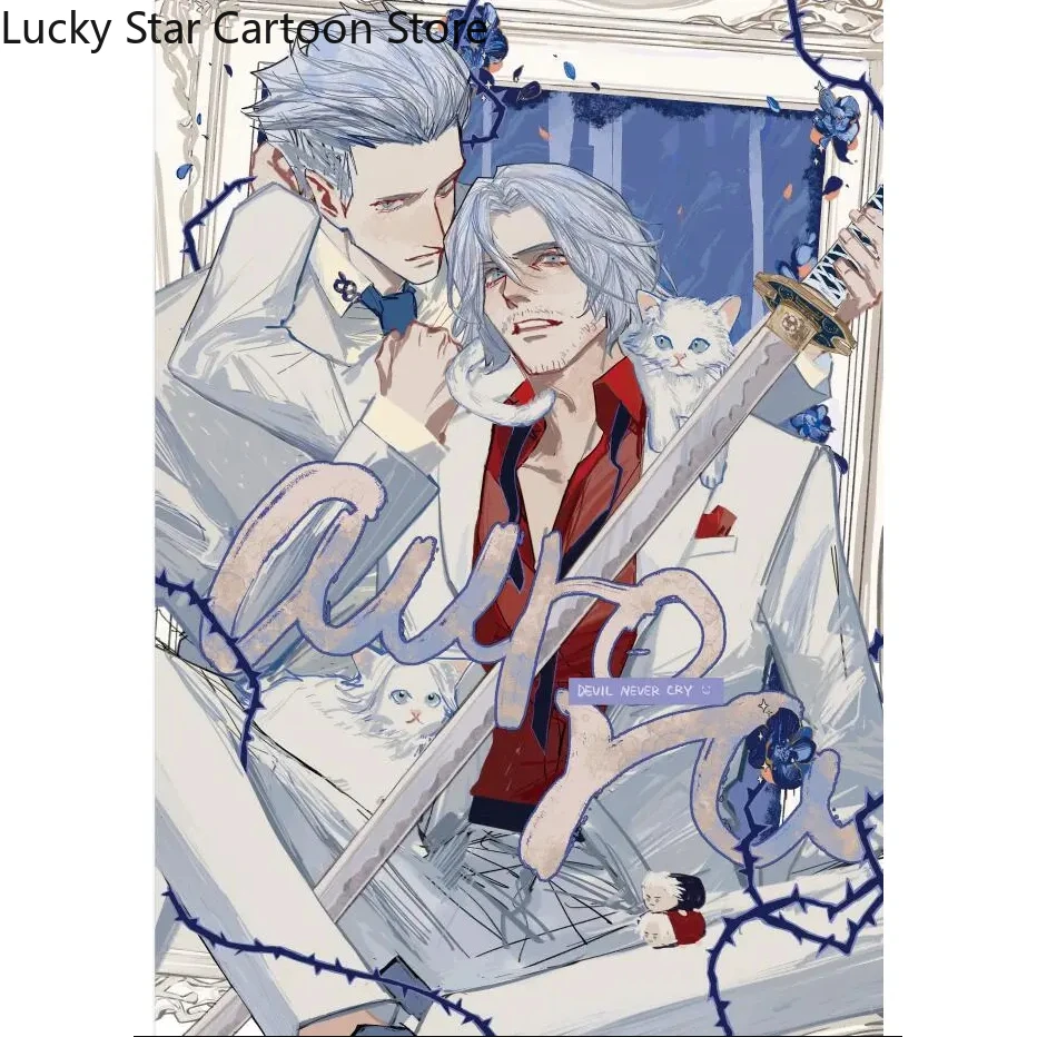 

DMC Devil May Cry Vergil Dante Color Paper Collection Anime Cosplay Gift Game Xmas Gift Fans Signature Card Halloween Gift Xmas