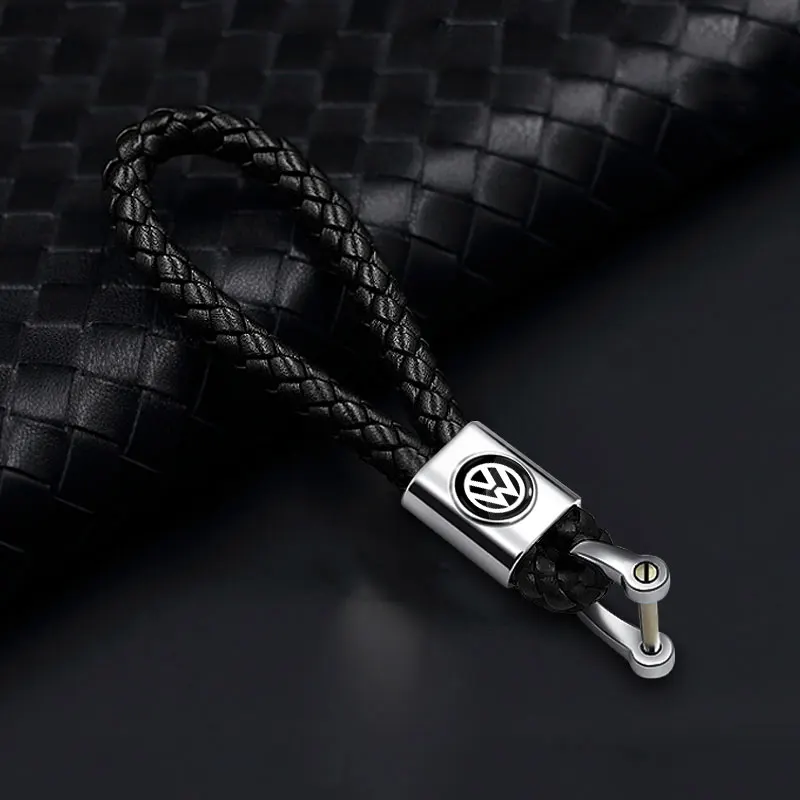 Car Metal Badge Emblem Keychain Creative Key Holder Key Ring for VW Golf 7 MK7 Tiguan MK2 for Seat Ateca Leon FR Ibiza Skoda view 2