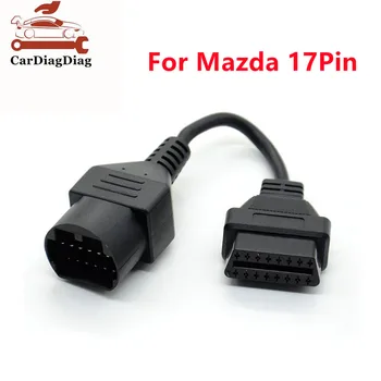 كابل تشخيص السيارة لمازدا 17Pin إلى 16Pin obd2 obd ii كابل موصل كابل لمازدا 17 دبوس توصيل محول