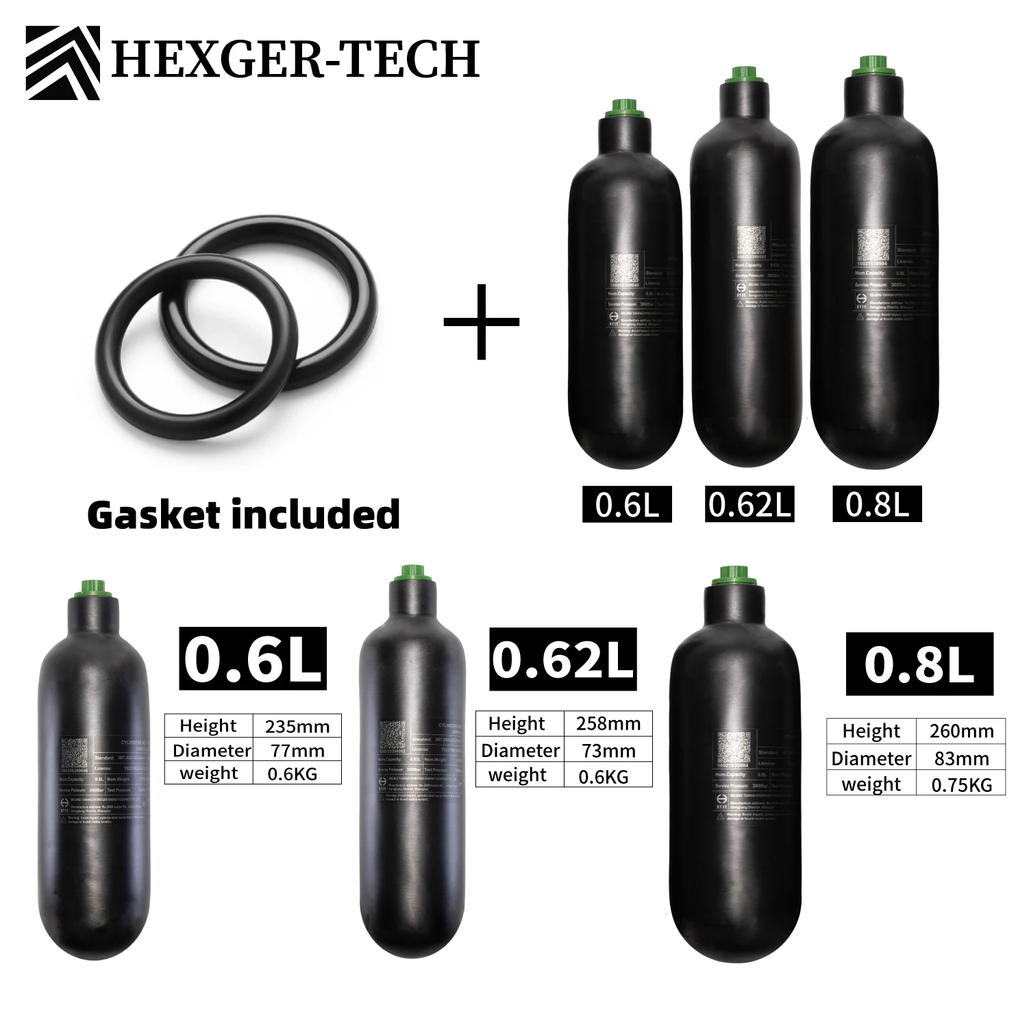 0.6L/0.62L/ 0.8L/HP…