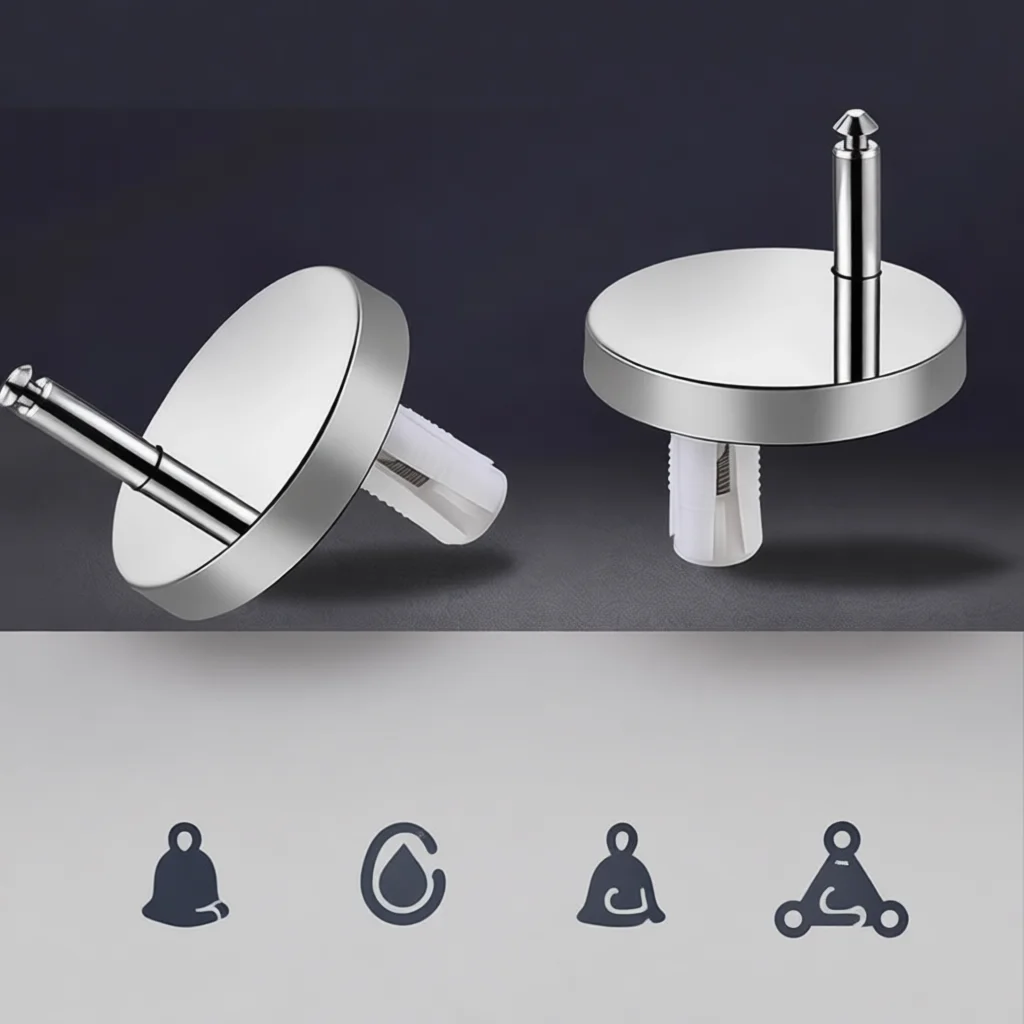 Professional Stainless Steel Toilet Seat Screws Universal Replacement Parts Bathroom Commode Cover Hinge Fixings Hardware