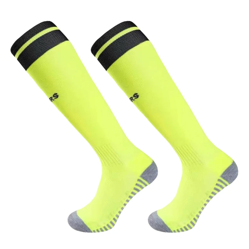 22-23 European Football Club Styles Children Adult Soccer Socks Kids Knee High Sports Long Stocking Thicken Professional Socks