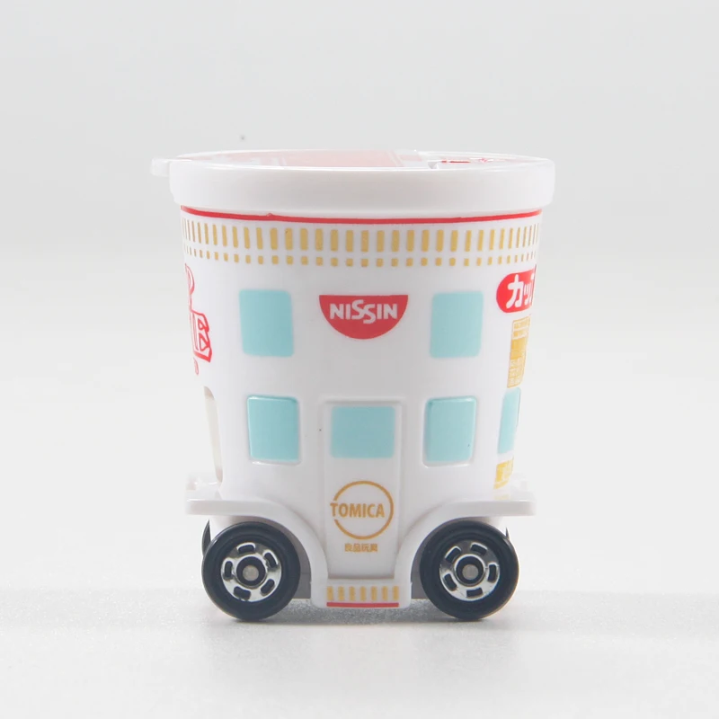 TAKARA TOMY-Tomica Cartoon Food Toy Car, Copa Aberta Raku Nissin Ramen Carrinho, Mini Modelo de Carro Fundido, Presente de Natal das crianças