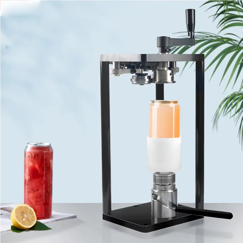

No Electric Manual Can Sealing Machine Rocker Type Aluminum Can Sealer Portable Sealing Equipment for Stall Use