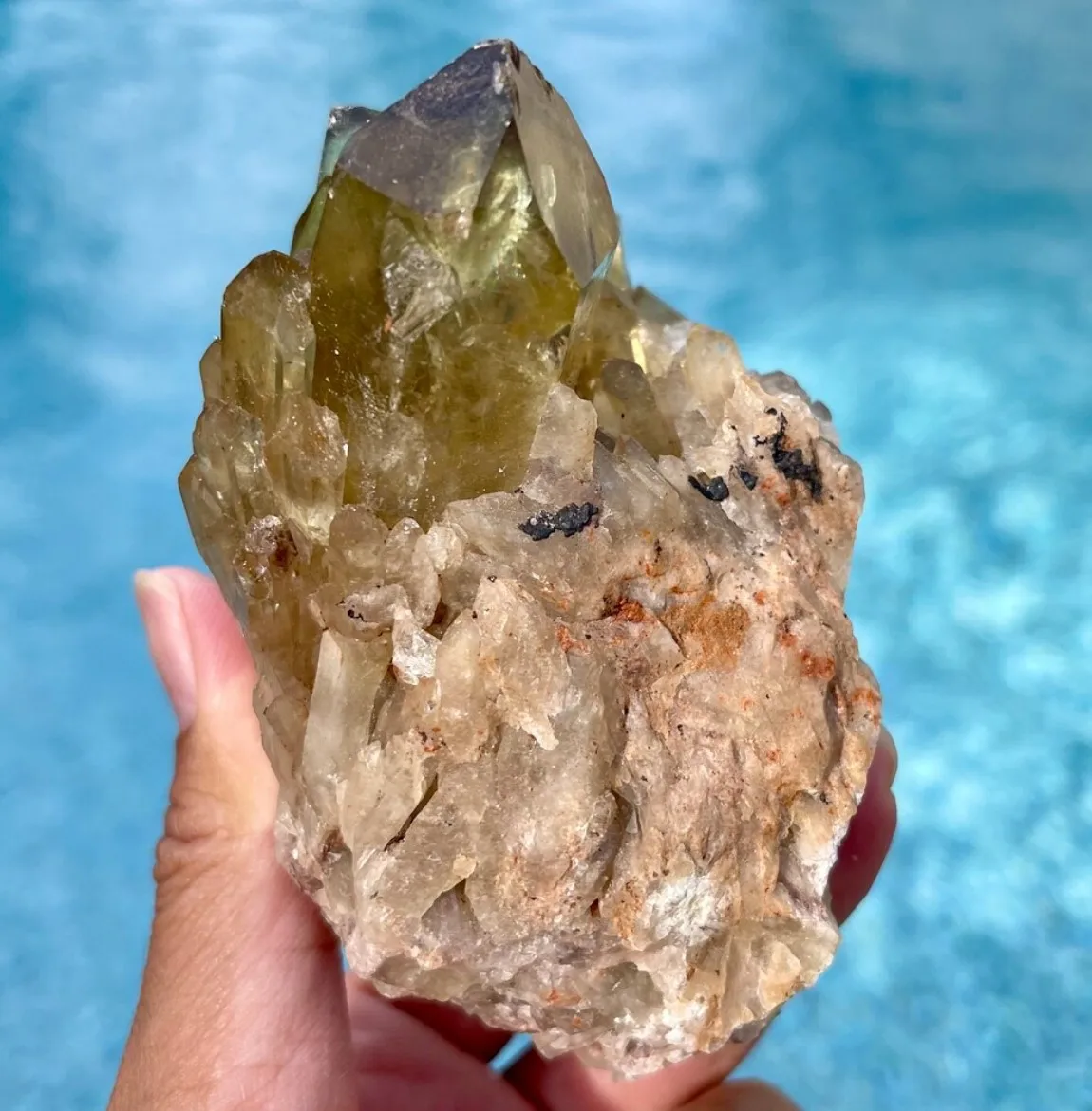 Natural Citrine Candle Cluster, Raw Crystal Specime, Home Decoration Crafts