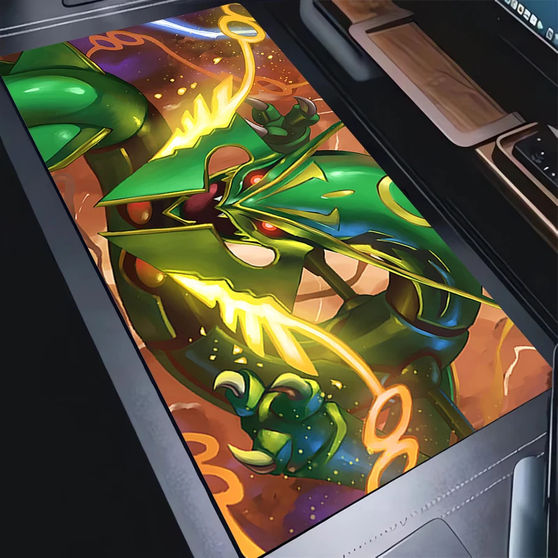 

Exquisite Mouse Pad Gamer Keyboard Desk Mouse Mat Rayquaza Laptop Rubber Tapis Souris Gaming Accessories Large Pokemon Mousepad