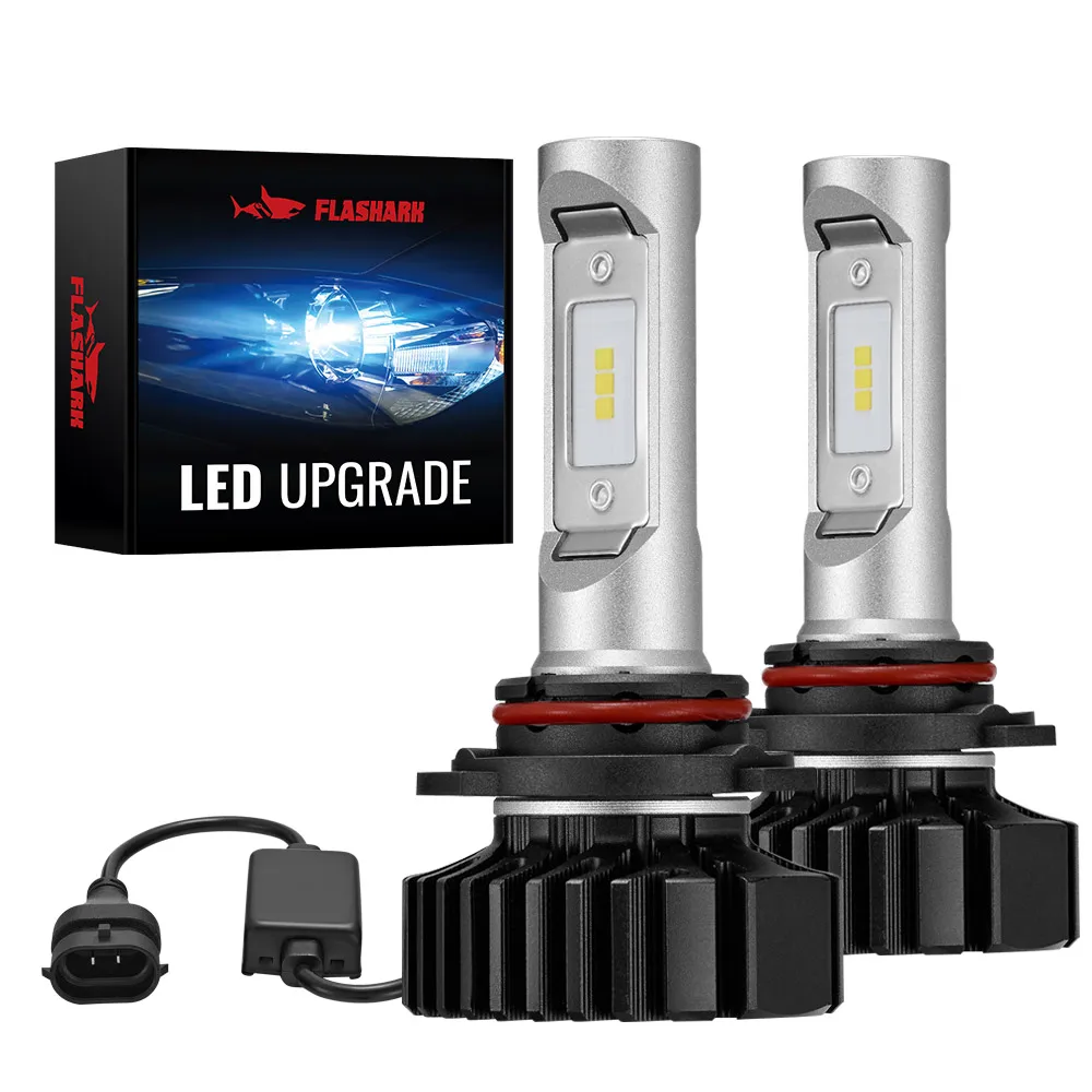 9006/HB4 LED Headlight Bulbs 100W 22000LM 6500K Super Bright IP68 Waterproof Turbo Auto Fog Light Plug And Play 2Pcs