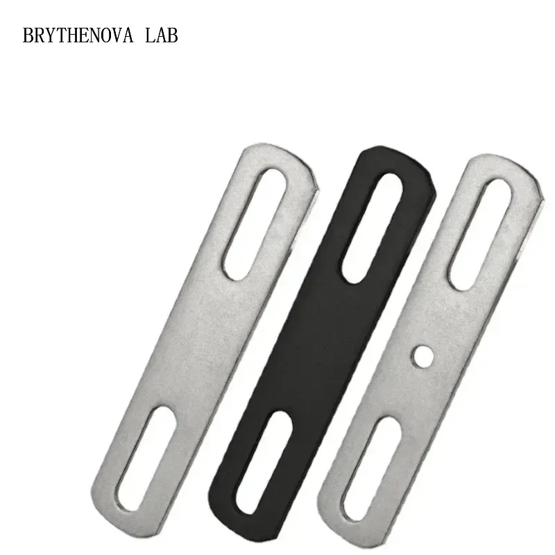 2PCS Metal Thickening Flat Washer Square Block Baffle Pieces with U-type Screws Bolt Accessories