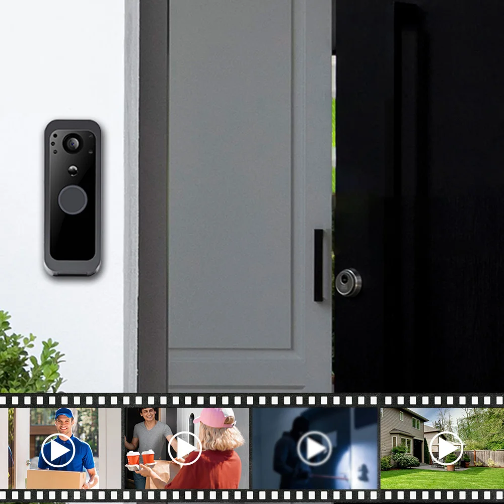 2.4G نظام الاتصال الداخلي جرس الباب اتجاهين جرس الباب الصوتي مع شاشة الكاميرا رؤية ليلية بالأشعة تحت الحمراء لشقة مكتب المنزل فيلا