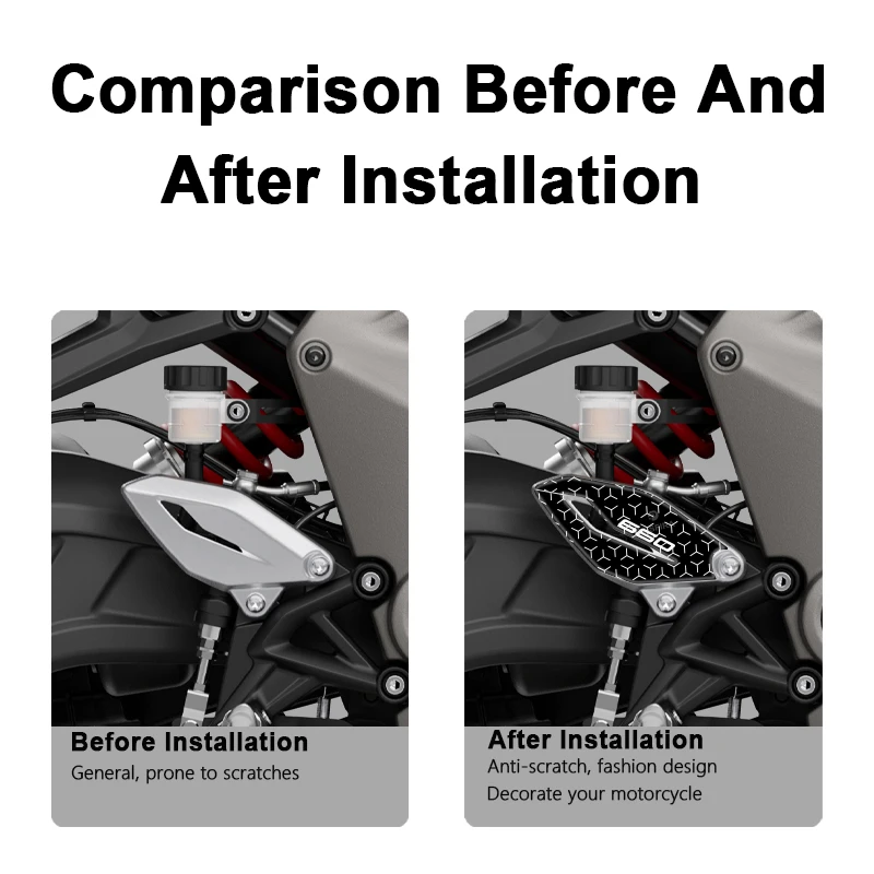 POSFIRA Motorcycle Footrest Panel Sticker 3D Resin Decals for Triumph Daytona 660 Daytona660 2024 2025 2026 Accessories