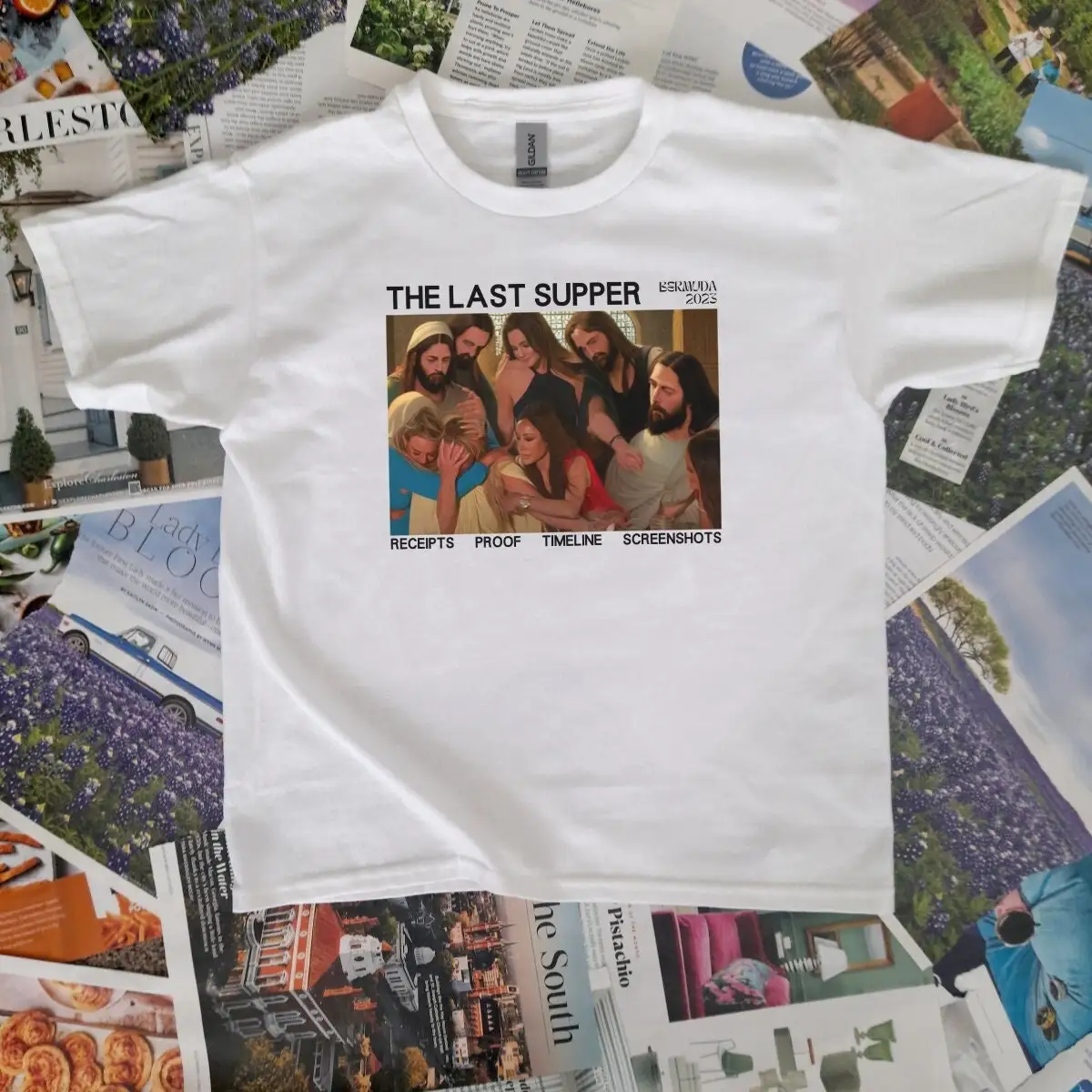 Rhoslc The Last Supper In Bermuda Portrait Y2K Baby T Shirt Bravo Fans Real Housewives Of Salt Lake City Funny For Her Merch