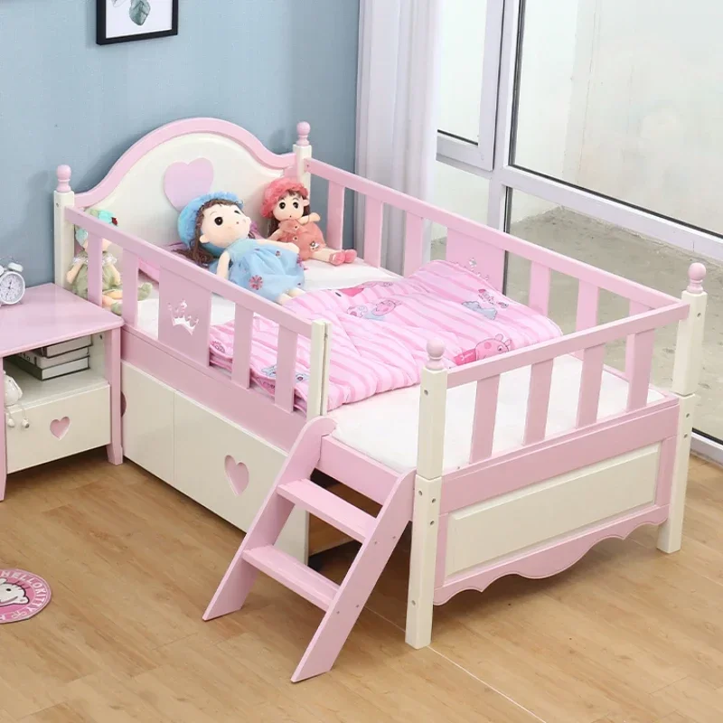 Cama moderna de madera maciza para niños pequeños, muebles de dormitorio, casa de princesa, diseño de Loft, SR50CB