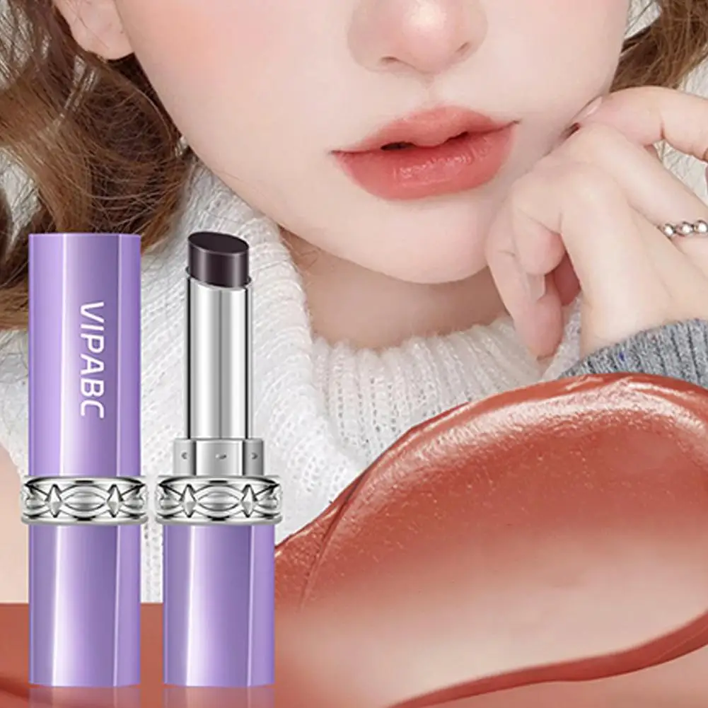Black Color-changing Lipstick Cinnamon Milk Tea Nude Lip gloss Moisturizing Makeup Lipstick Pseudo-natural Face Natural Z9X5