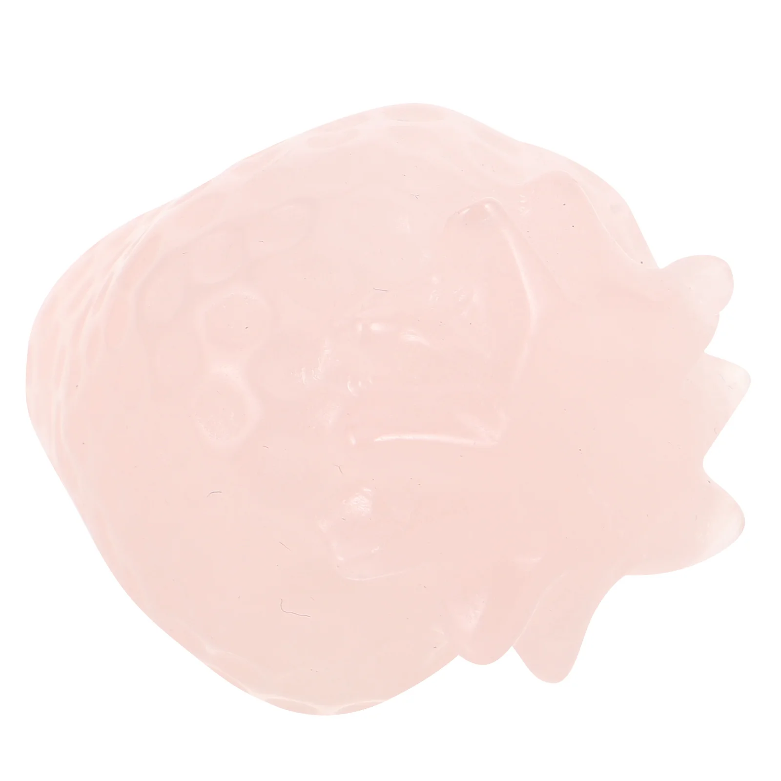 

Natural Rose Quartz Crystal Strawberry Paperweight Artificial Strawberry Ornament Tabletop Centerpiece for Home Office Decor