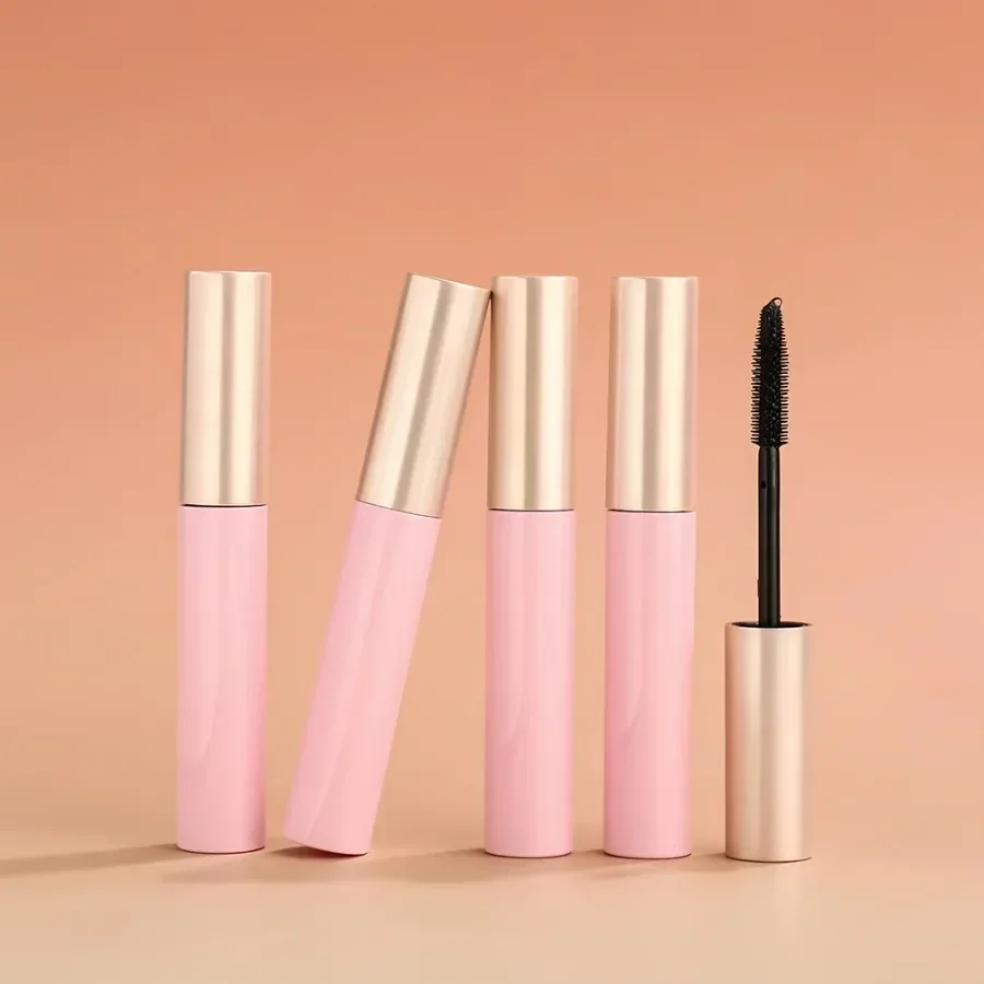 Custom Pink Tube Long Lasting Curling Mascara Quick Drying Natural Smudge-proof Lengthening Eye Makeup Tools Bulk