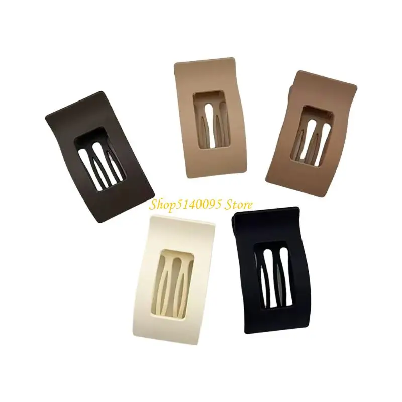 

DXAE 4PCS Traditional Acrylic Hair Clamps Not Slip Barrettes Women Girls Dull Finish Neutral Pitches Thick Thin Styling