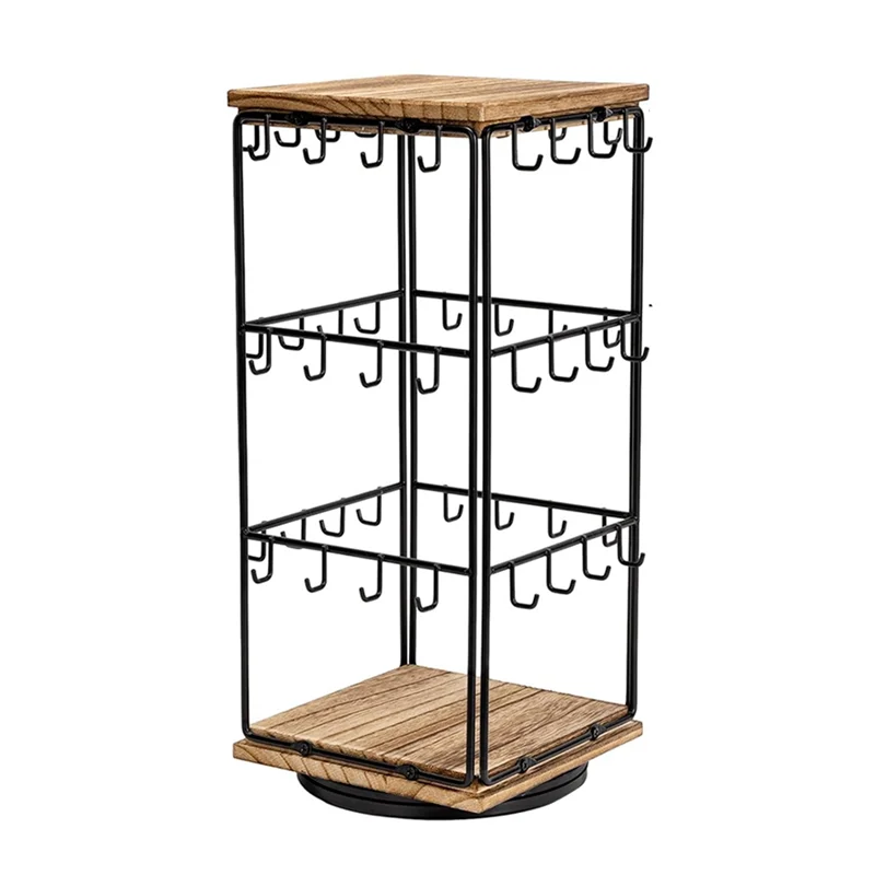 

A32HOT-Earring Rack Display Holder Stand 360 Rotating Earring Display Stands For Vendors For Selling,Earring Cards